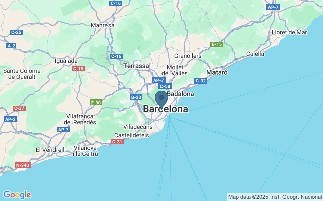 Kaart met locatie Dagtocht Barcelona